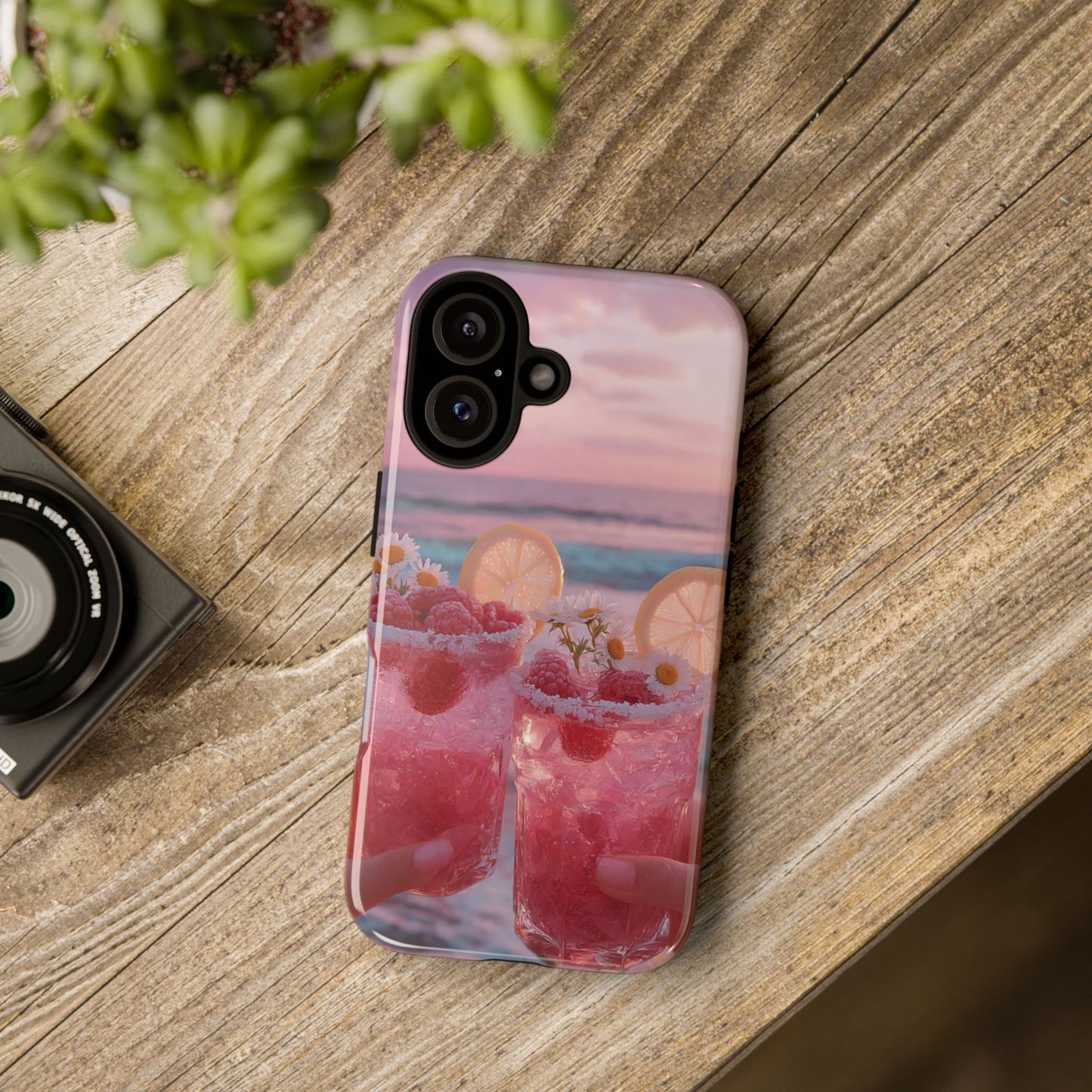 Tough Case - Pink Beach Cocktail Phone Case