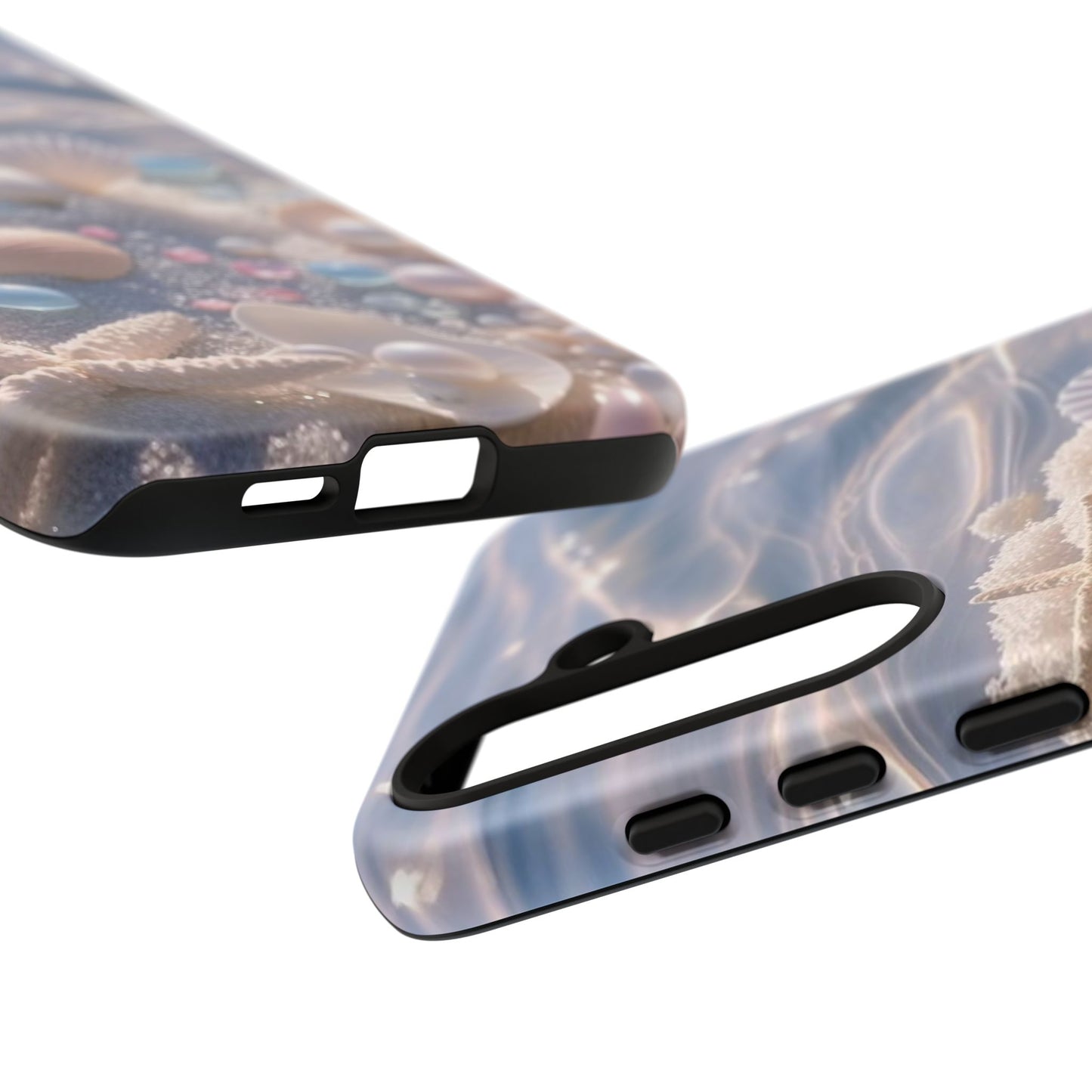 Seashell Pearl Phone Case — Pastel Beach Protective Tough Case