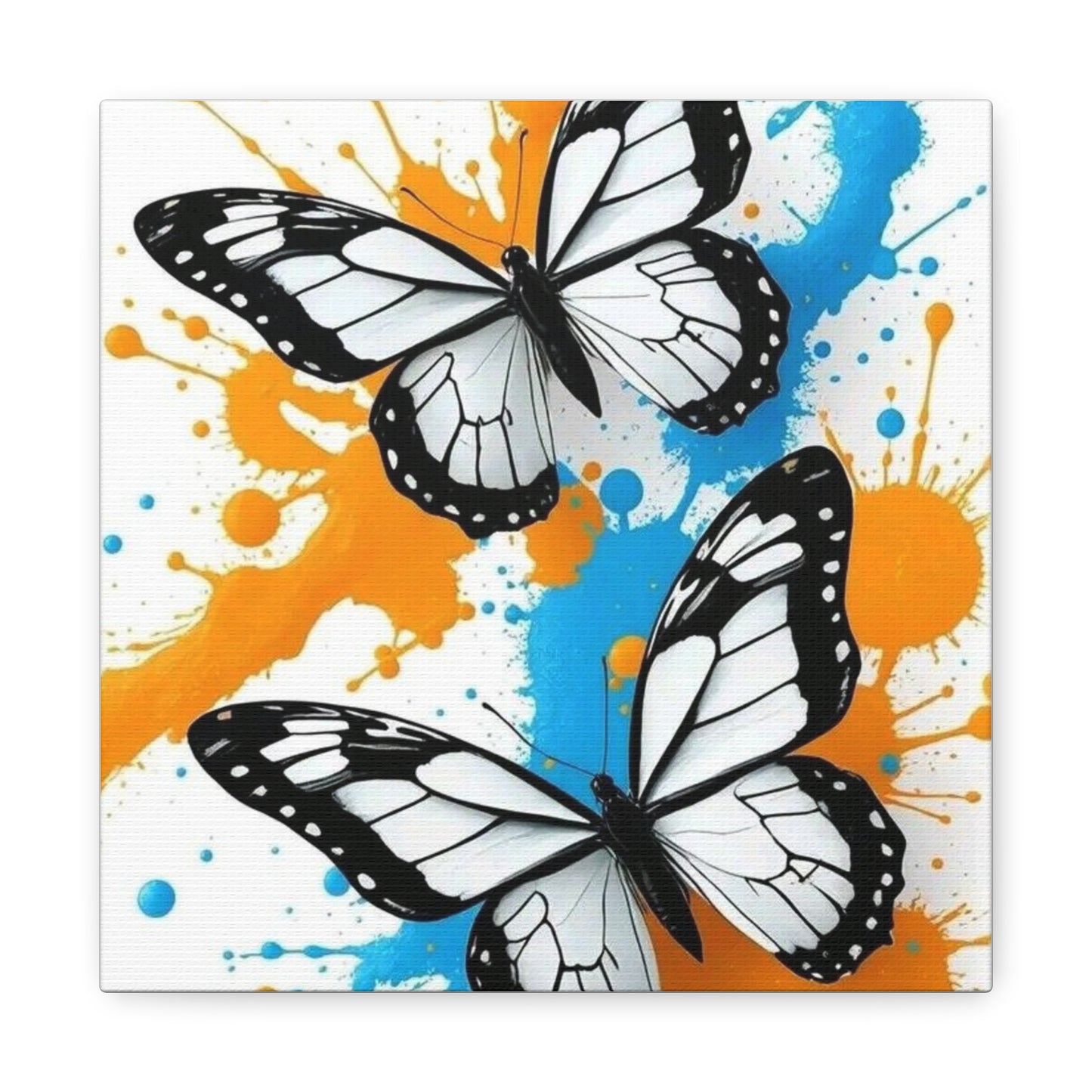 Butterfly Splash Canvas Wall Art — Matte Stretched Canvas