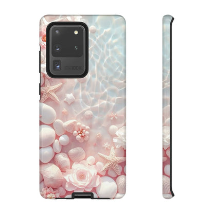 Tough Case - Pink Seashell Beach Phone Case