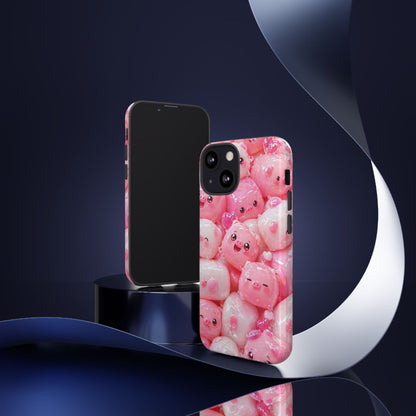 Cute Kawaii Pink Marshmallow Phone Case