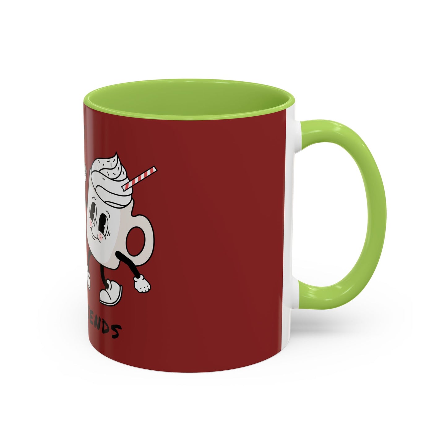Best Friends Coffee Mug — Cute Cookie & Hot Cocoa Accent Mug (11/15oz)