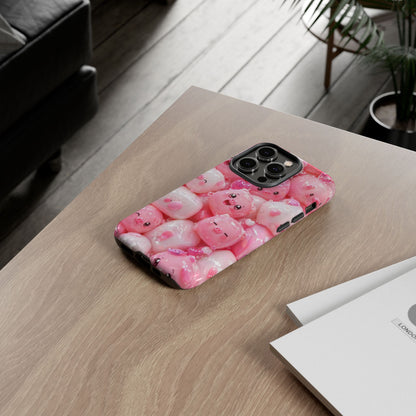 Cute Kawaii Pink Marshmallow Phone Case