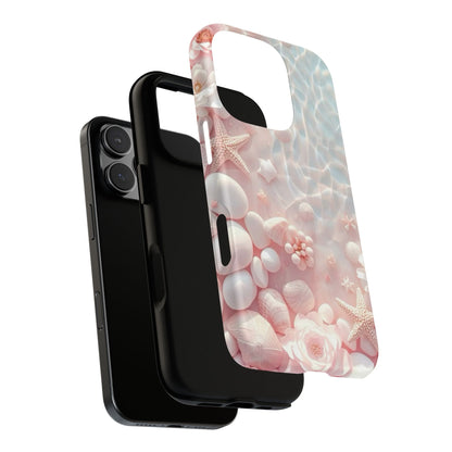 Phone Case — Pink Seashell Starfish Beach Waterproof Design