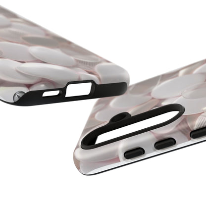 Phone Case – Soft Pink Pebble Pattern Protective Tough Case
