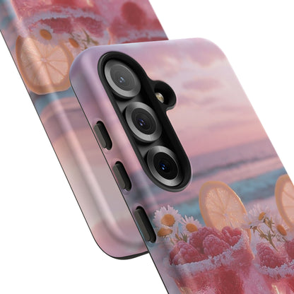 Pink Sunset Cocktail Phone Case — Beach Drink Protective Cover