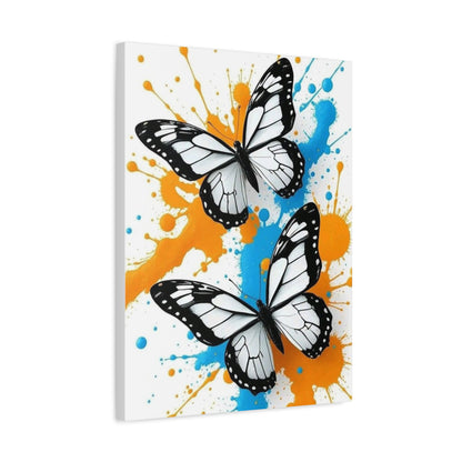 Butterfly Splash Canvas Wall Art — Matte Stretched Canvas
