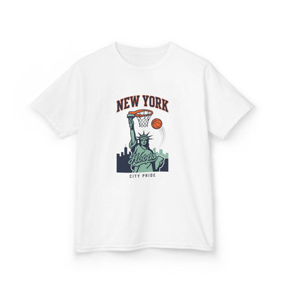 Kids T-Shirt — New York Statue of Liberty Basketball 'City Pride' Tee