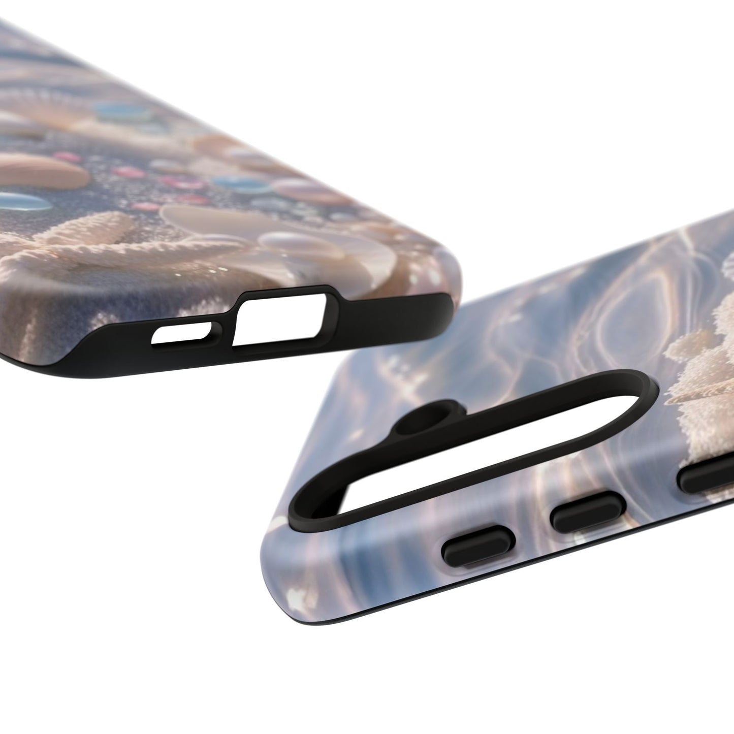 Seashell Pearl Phone Case — Pastel Beach Protective Tough Case