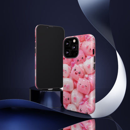 Cute Kawaii Pink Marshmallow Phone Case