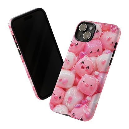 Cute Kawaii Pink Marshmallow Phone Case