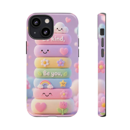 Cute Pastel Phone Case "Be Kind, Be You"