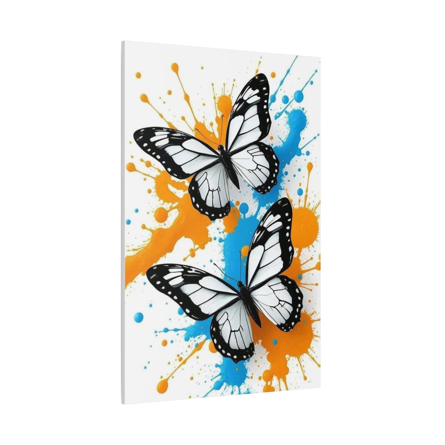 Butterfly Splash Canvas Wall Art — Matte Stretched Canvas