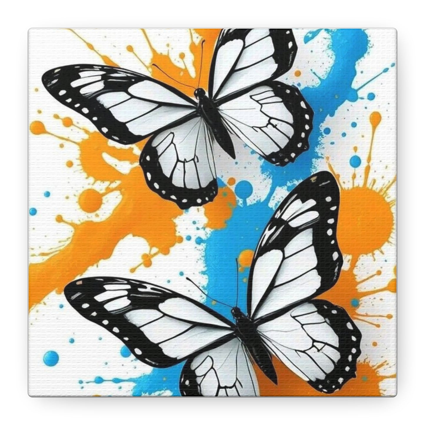Butterfly Splash Canvas Wall Art — Matte Stretched Canvas