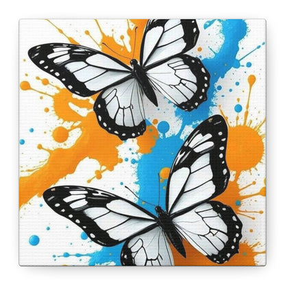 Butterfly Splash Canvas Wall Art — Matte Stretched Canvas