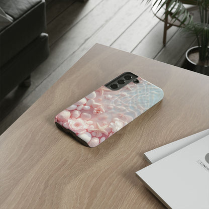 Tough Case - Pink Seashell Beach Phone Case