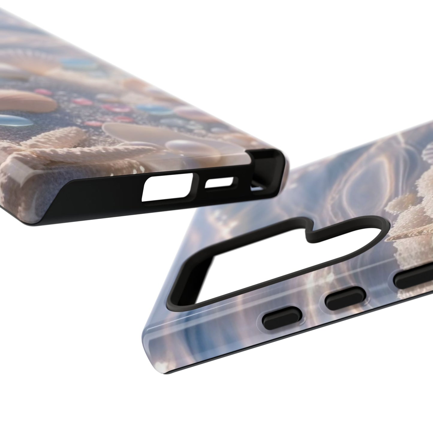 Tough Cases — Pastel Seashell Phone Case (Beach Shells, Pearls & Starfish)