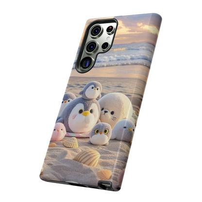 Cute Beach Penguin Phone Case "Kawaii Seaside Animal"