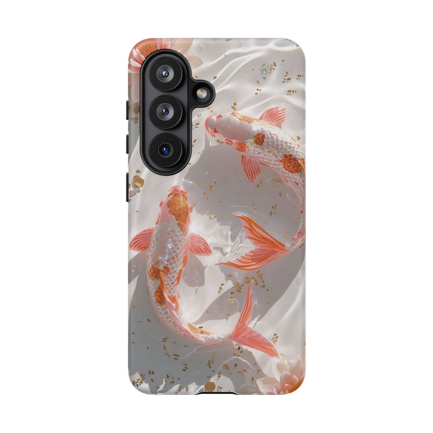 Koi Fish Phone Case "Serene Gold Fleck Watercolor"