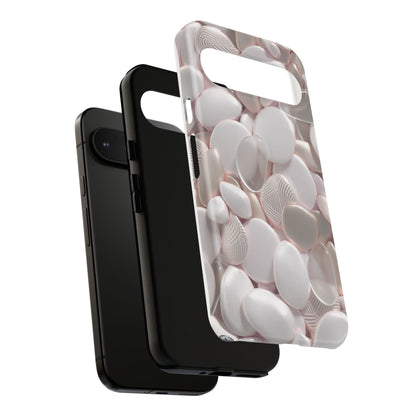 Phone Case – Soft Pink Pebble Pattern Protective Tough Case