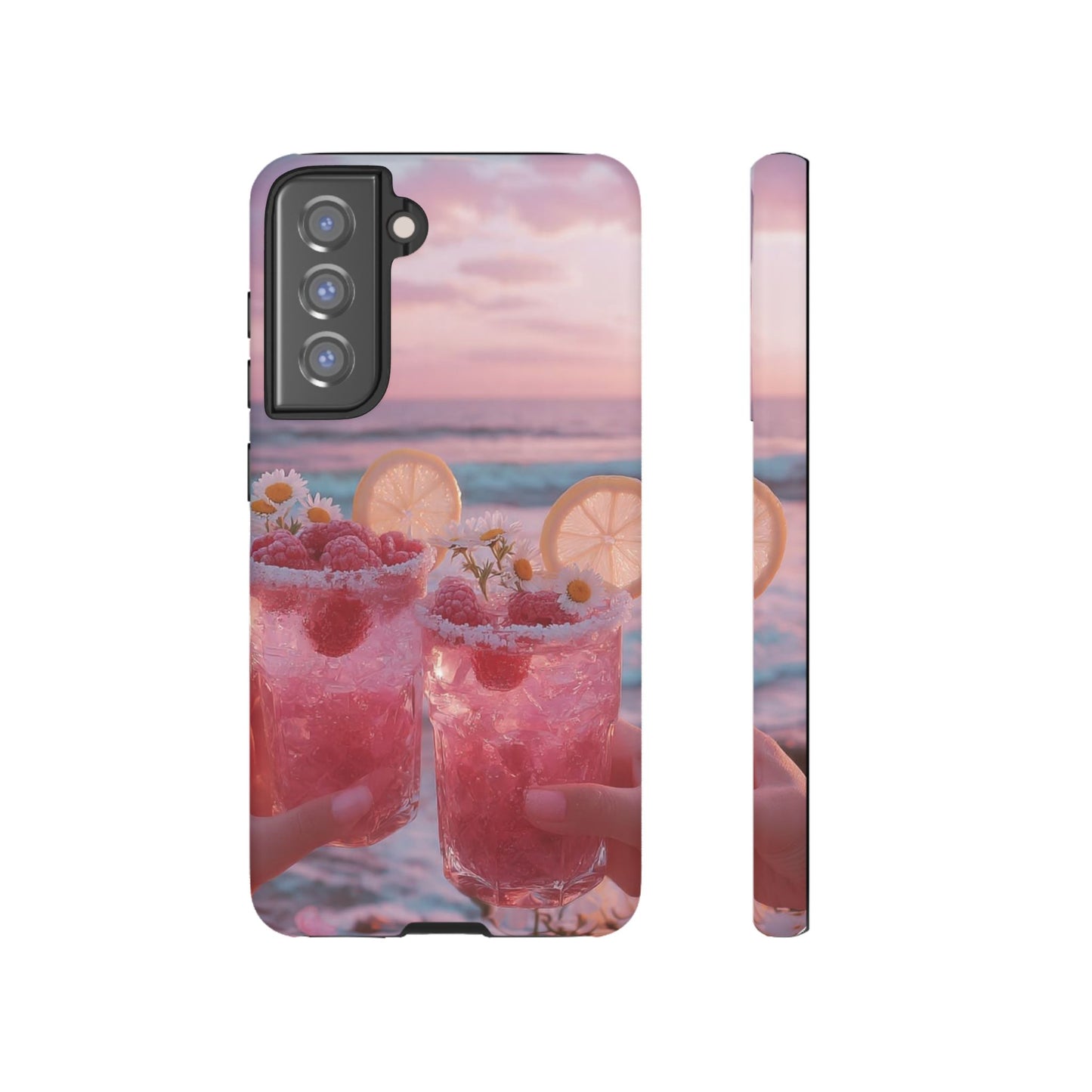 Tough Case - Pink Beach Cocktail Phone Case