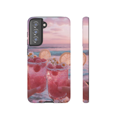 Tough Case - Pink Beach Cocktail Phone Case