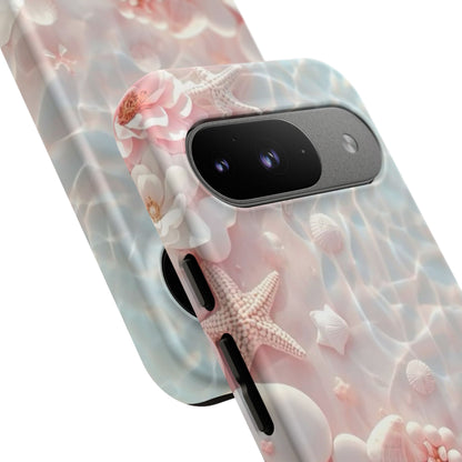 Phone Case — Pink Seashell Starfish Beach Waterproof Design