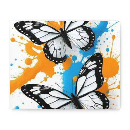 Butterfly Splash Canvas Wall Art — Matte Stretched Canvas