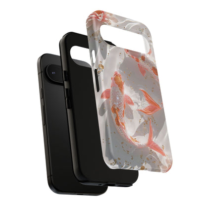 Koi Fish Phone Case "Serene Gold Fleck Watercolor"