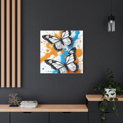 Butterfly Splash Canvas Wall Art — Matte Stretched Canvas
