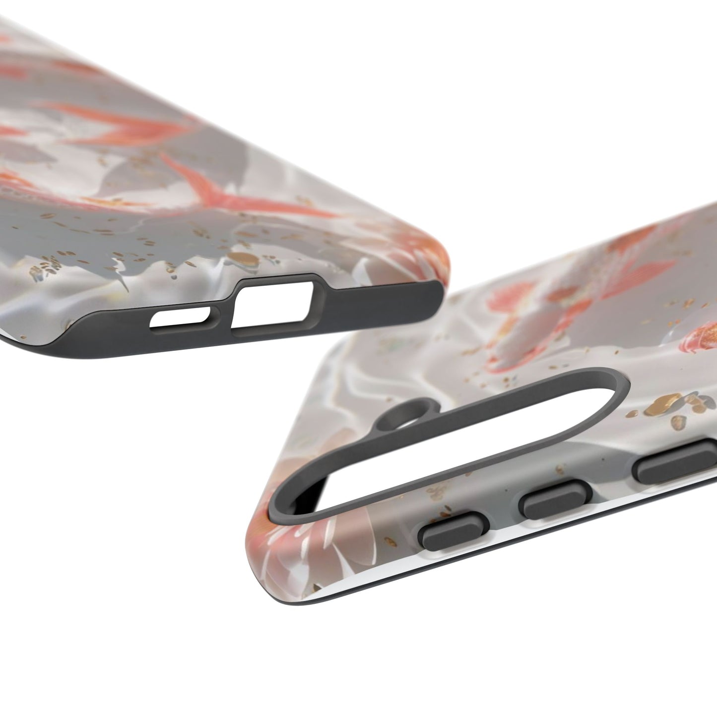 Koi Fish Phone Case "Serene Gold Fleck Watercolor"