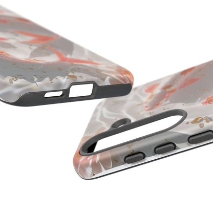 Koi Fish Phone Case "Serene Gold Fleck Watercolor"