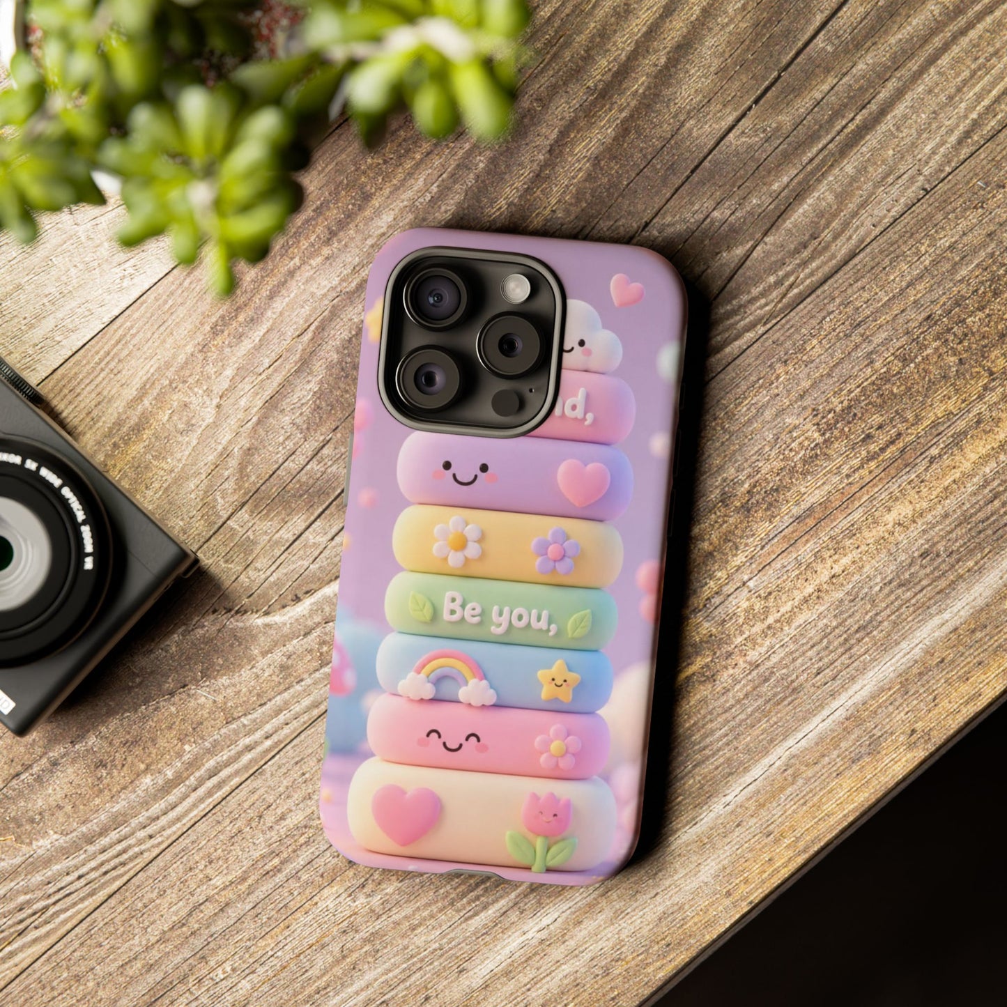 Cute Pastel Phone Case "Be Kind, Be You"