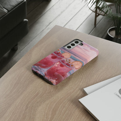 Tough Case - Pink Beach Cocktail Phone Case