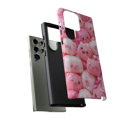 Cute Soft-Pink Character Protective Phone Case