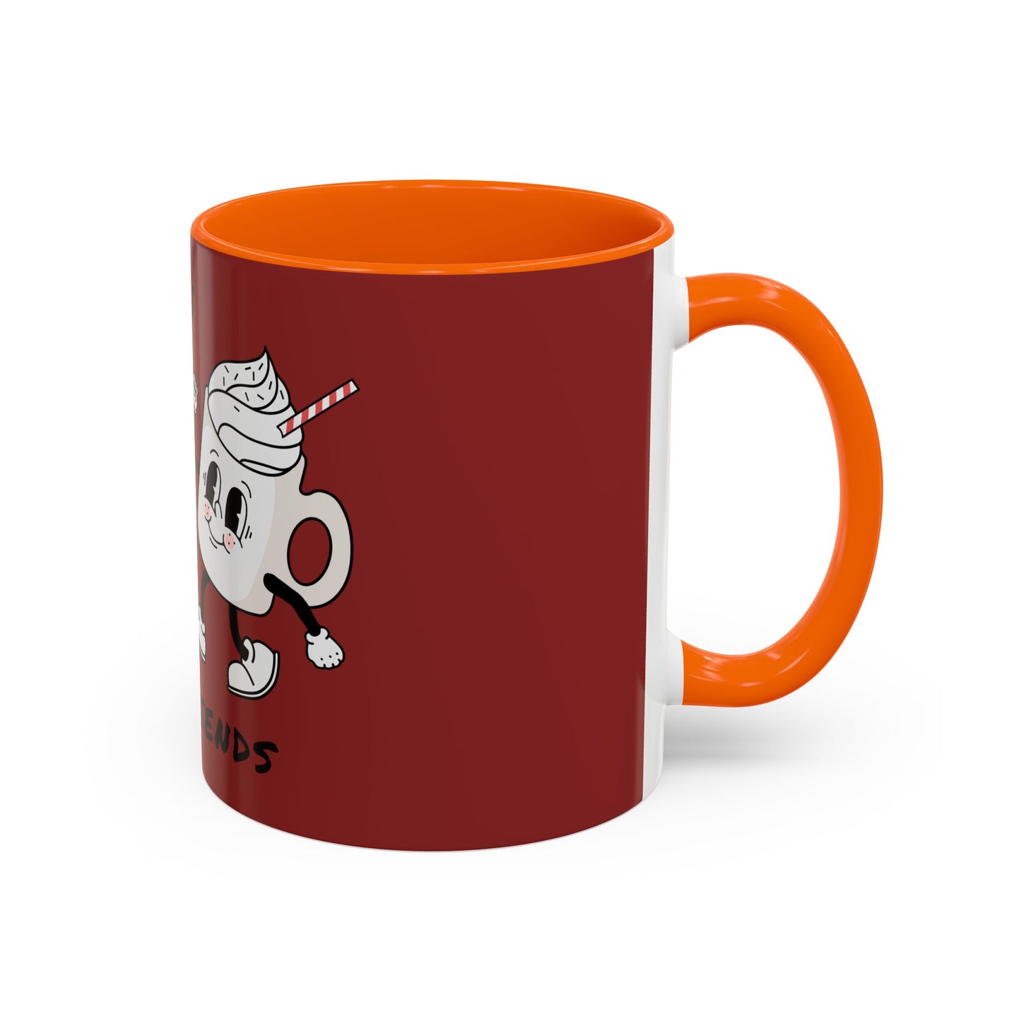 Best Friends Coffee Mug — Cute Cookie & Hot Cocoa Accent Mug (11/15oz)