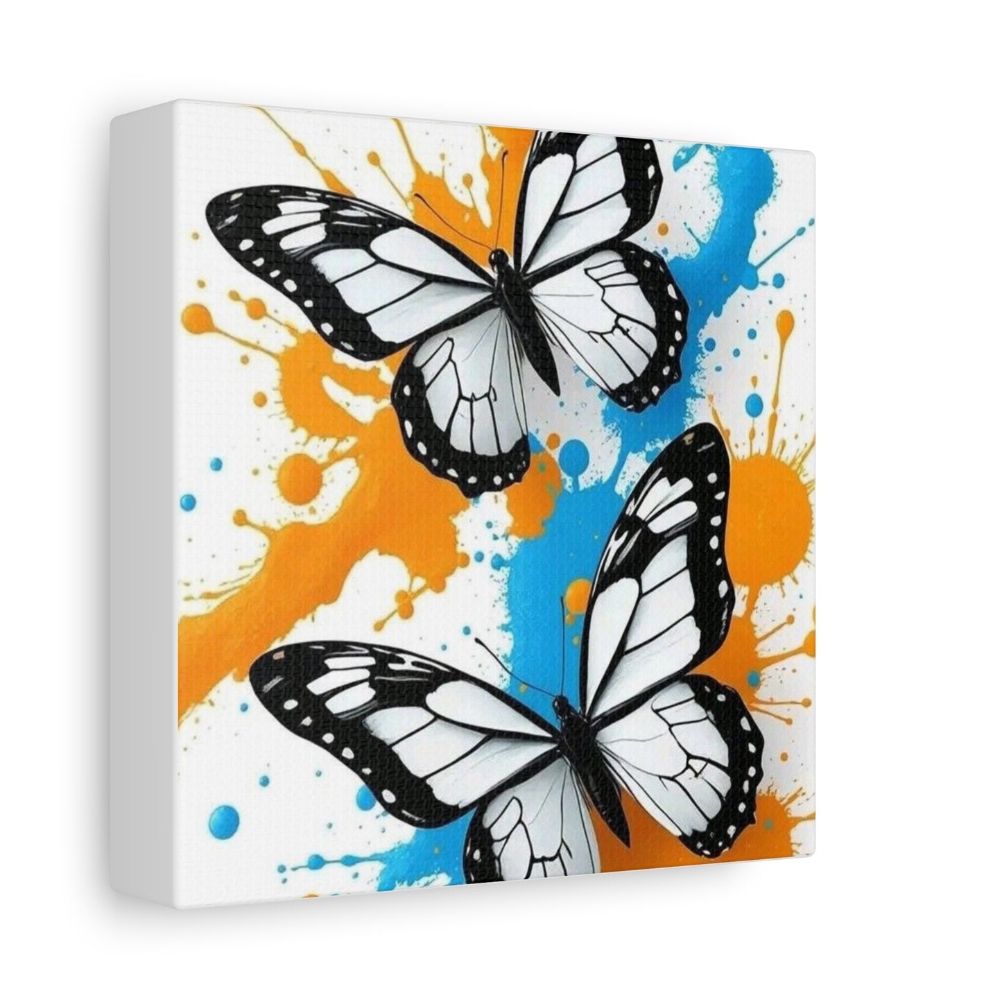 Butterfly Splash Canvas Wall Art — Matte Stretched Canvas