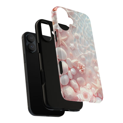 Phone Case — Pink Seashell Starfish Beach Waterproof Design
