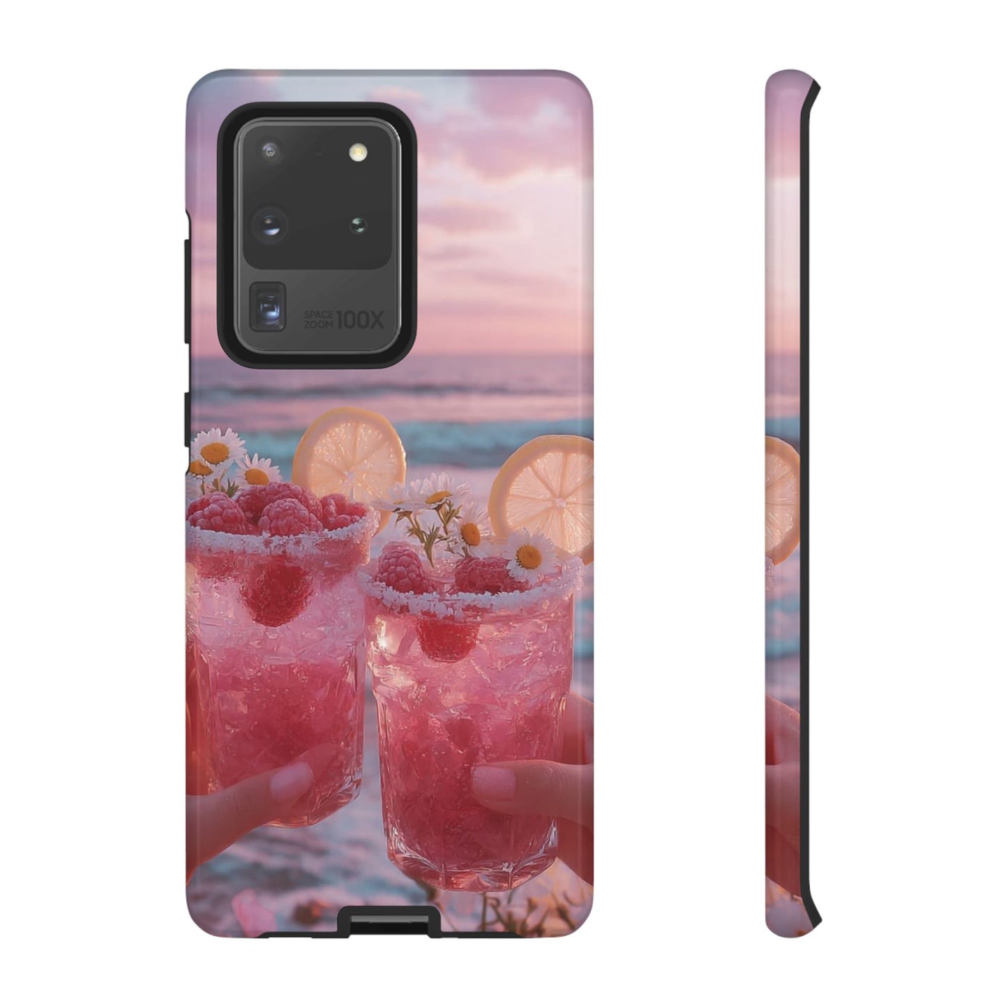 Tough Case - Pink Beach Cocktail Phone Case