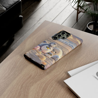 Cute Beach Penguin Phone Case "Kawaii Seaside Animal"