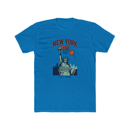 New York Hoops T-Shirt — Statue of Liberty Basketball City Pride Tee
