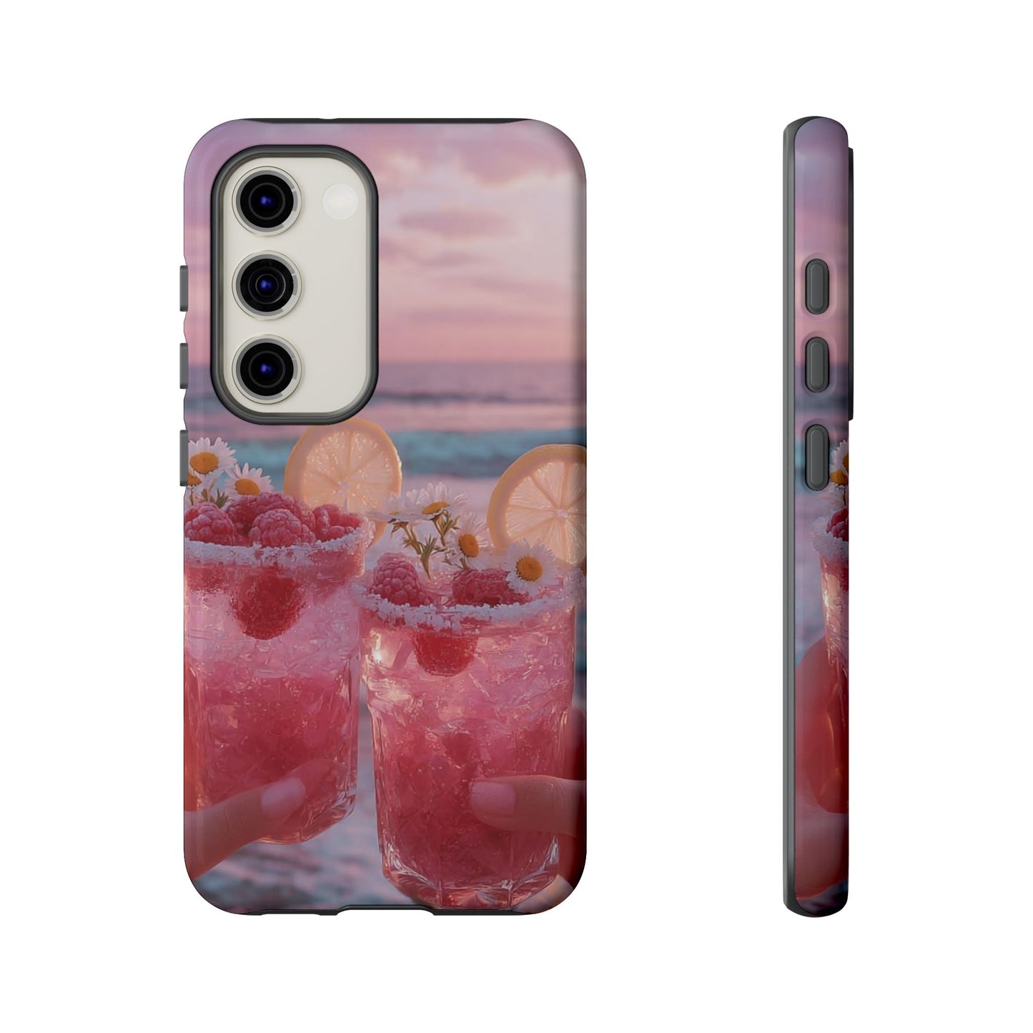 Tough Case - Pink Beach Cocktail Phone Case