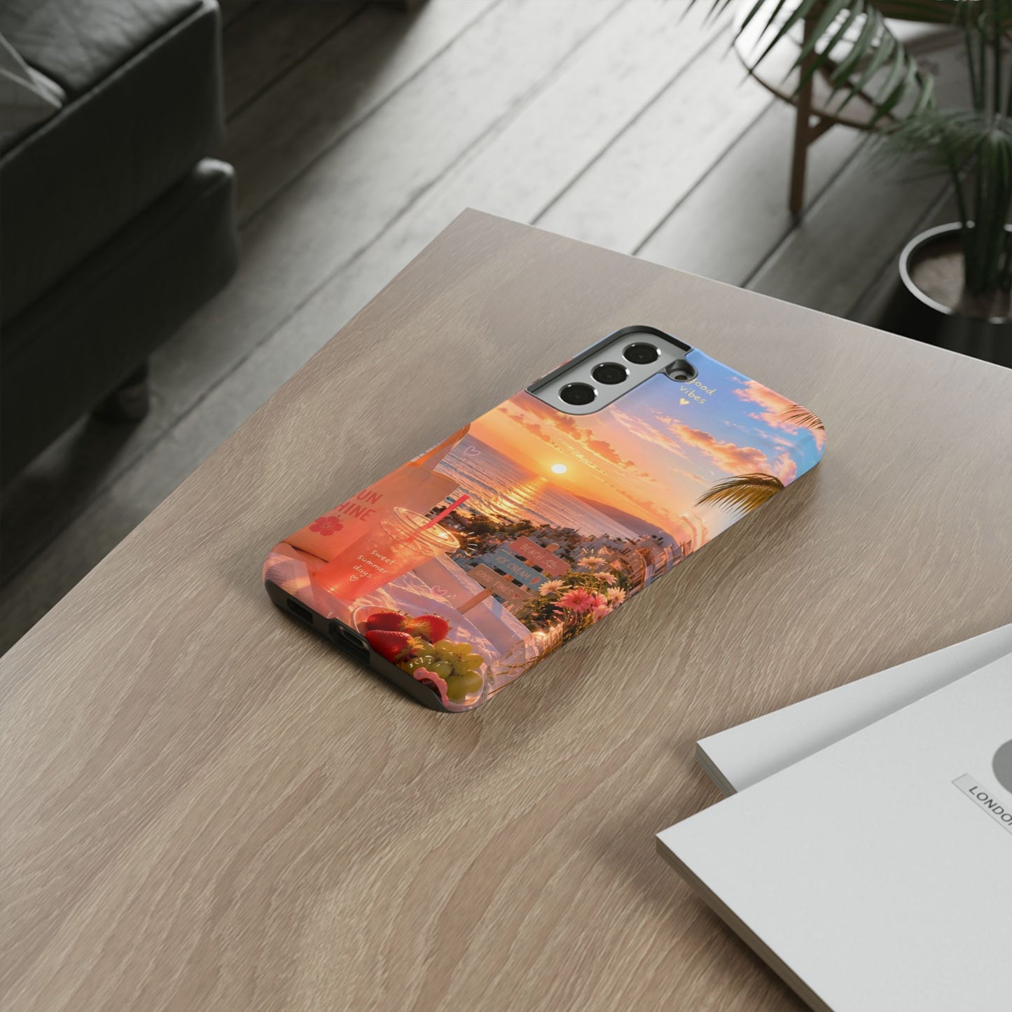 Sunset Beach Phone Case 'Good Vibes'