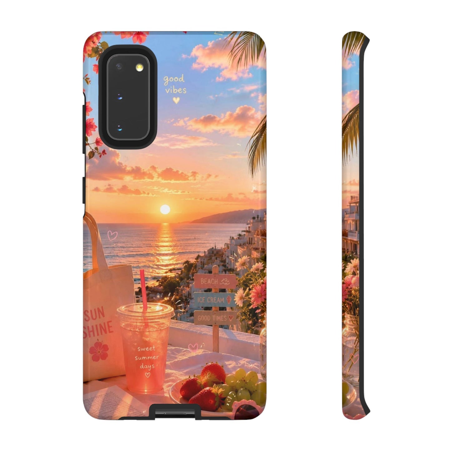 Sunset Beach Phone Case 'Good Vibes'