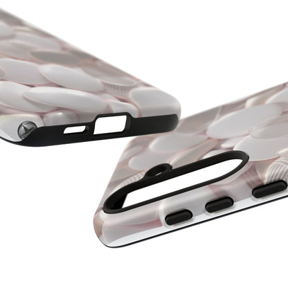 Phone Case – Soft Pink Pebble Pattern Protective Tough Case