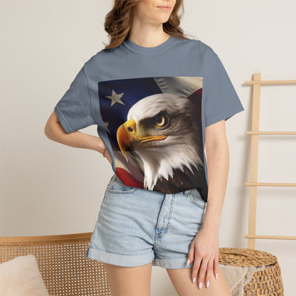American Eagle Flag T-Shirt — Patriotic Bald Eagle Graphic Tee