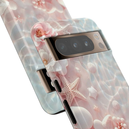 Phone Case — Pink Seashell Starfish Beach Waterproof Design