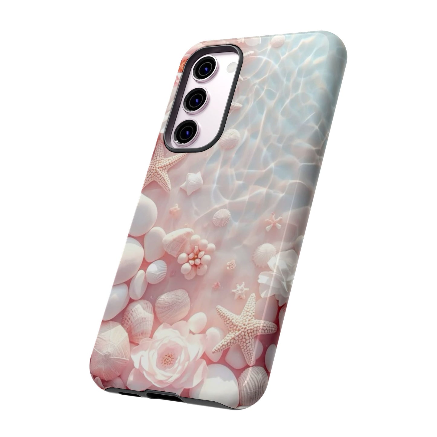 Tough Case - Pink Seashell Beach Phone Case