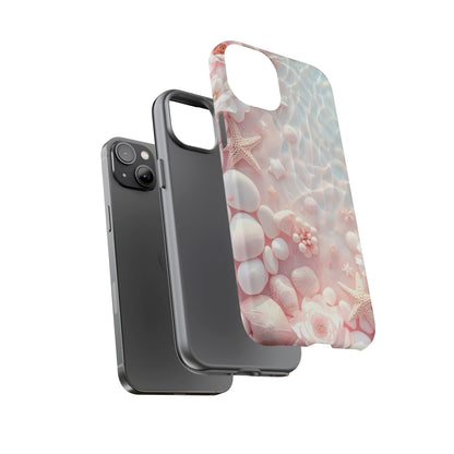 Phone Case — Pink Seashell Starfish Beach Waterproof Design