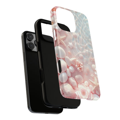 Phone Case — Pink Seashell Starfish Beach Waterproof Design
